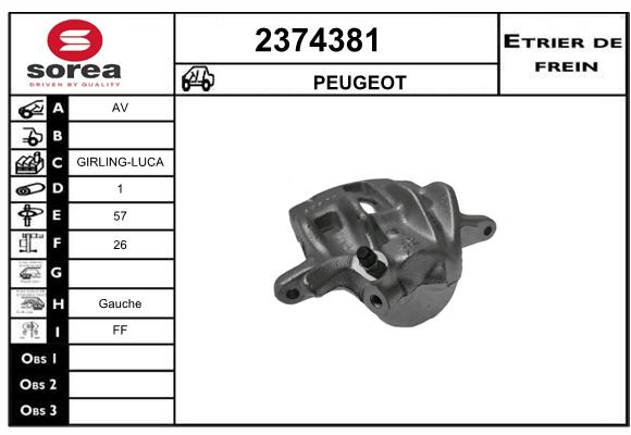 Estribo de freno SEEAC 4374381