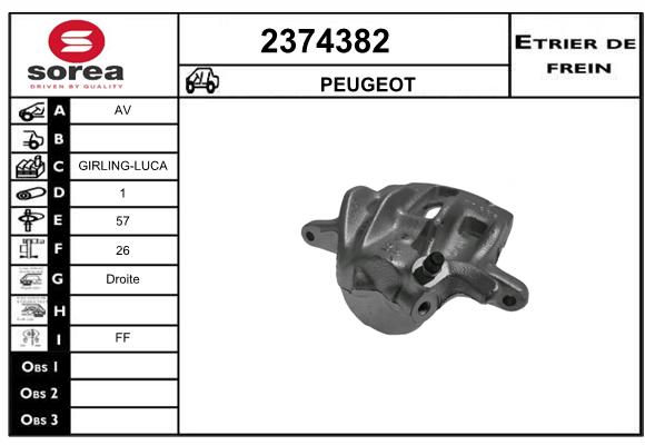 Estribo de freno SEEAC 4374382