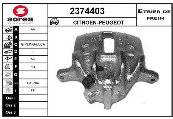 Estribo de freno SEEAC 4374403