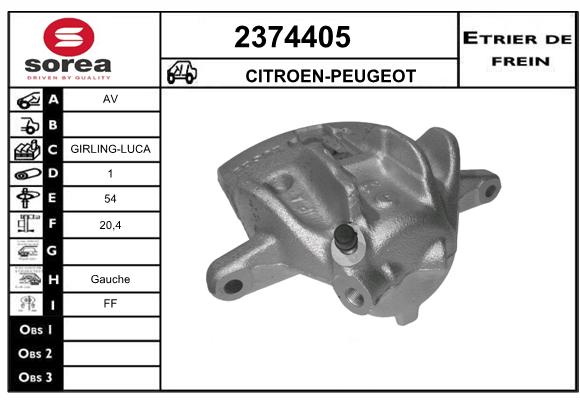 Estribo de freno SEEAC 4374405