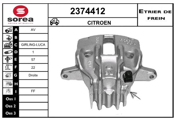 Estribo de freno SEEAC 4374412