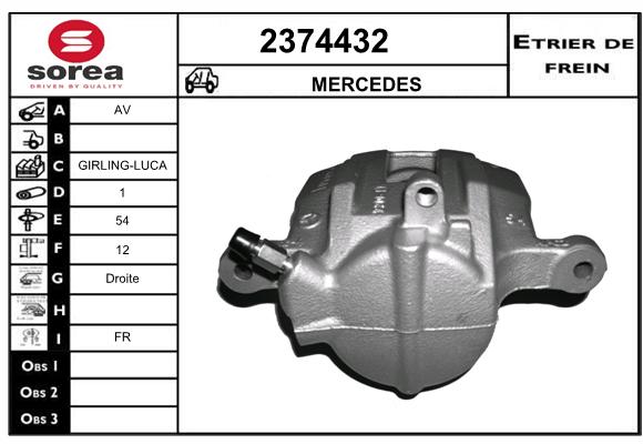 Estribo de freno SEEAC 4374432