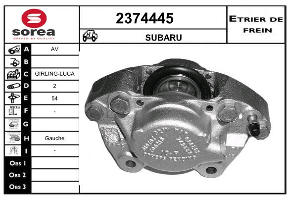 Estribo de freno SEEAC 4374445