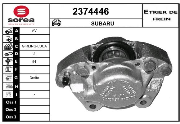 Estribo de freno SEEAC 4374446