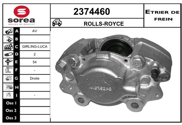 Estribo de freno SEEAC 4374460