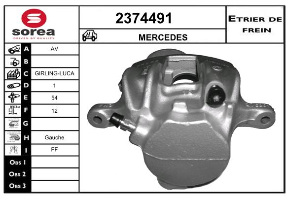 Estribo de freno SEEAC 4374491