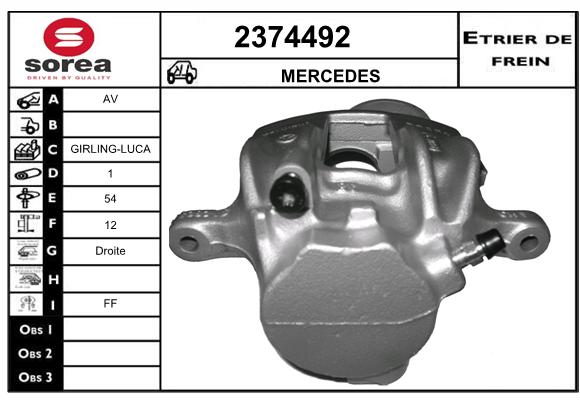 Estribo de freno SEEAC 4374492