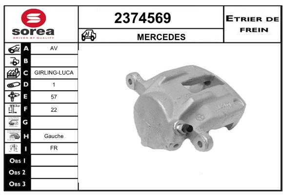 Estribo de freno SEEAC 4374569