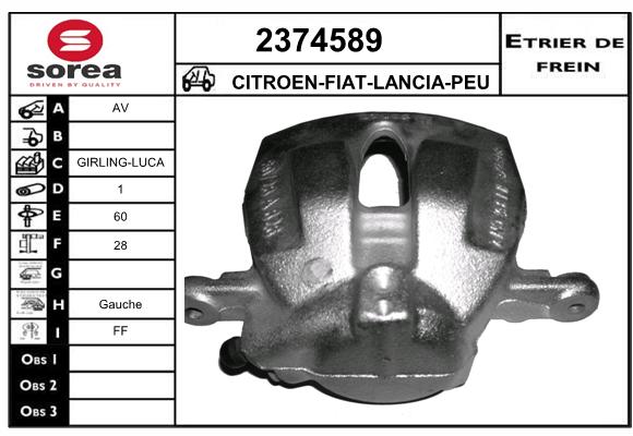 Estribo de freno SEEAC 4374589