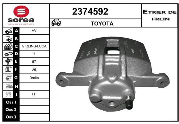 Estribo de freno SEEAC 4374592