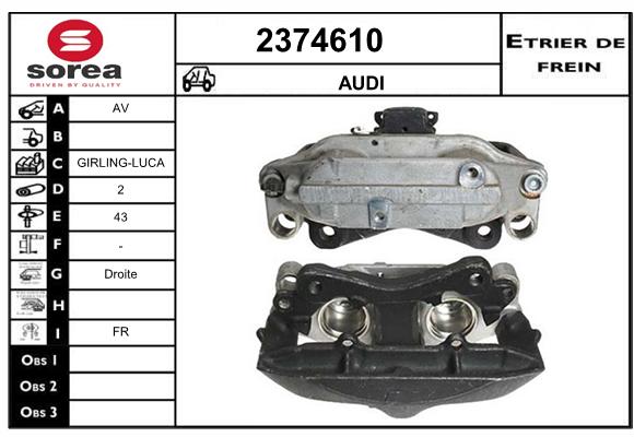 Estribo de freno SEEAC 4374610