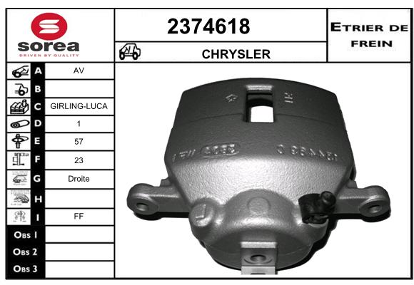 Estribo de freno SEEAC 4374618