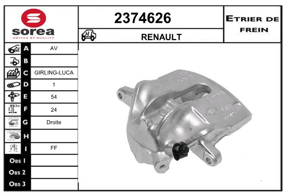 Estribo de freno SEEAC 4374626