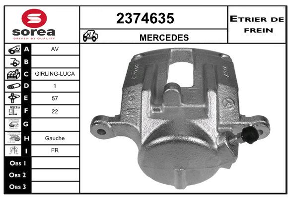 Estribo de freno SEEAC 4374635