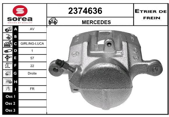 Estribo de freno SEEAC 4374636