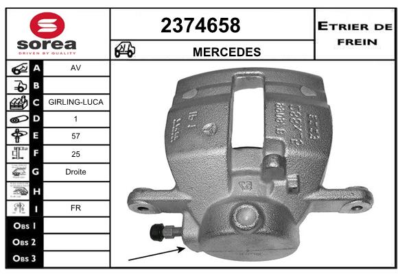 Estribo de freno SEEAC 4374658