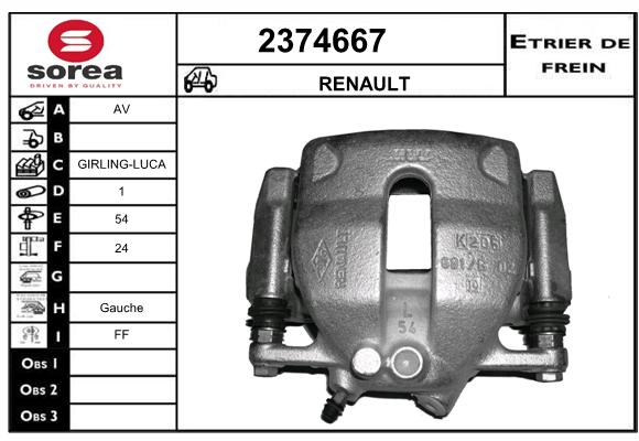 Estribo de freno SEEAC 4374667