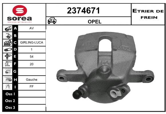 Estribo de freno SEEAC 4374671