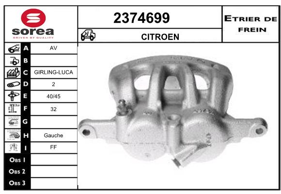 Estribo de freno SEEAC 4374699