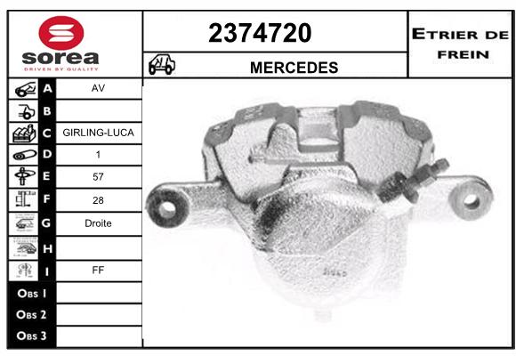 Estribo de freno SEEAC 4374720