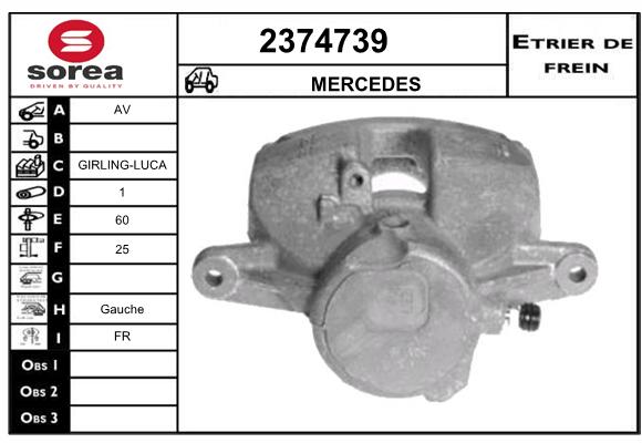 Estribo de freno SEEAC 4374739