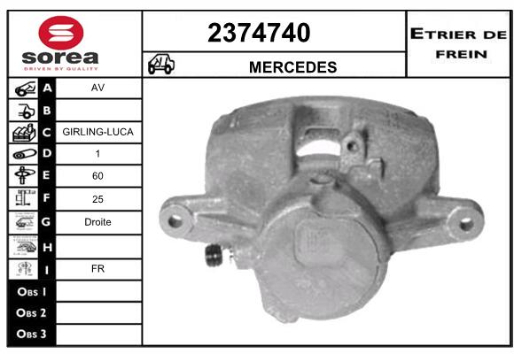 Estribo de freno SEEAC 4374740