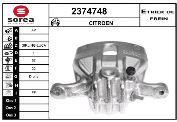 Estribo de freno SEEAC 4374748