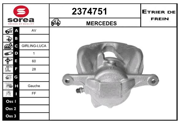 Estribo de freno SEEAC 4374751