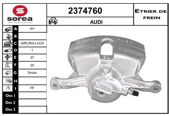 Estribo de freno SEEAC 4374760