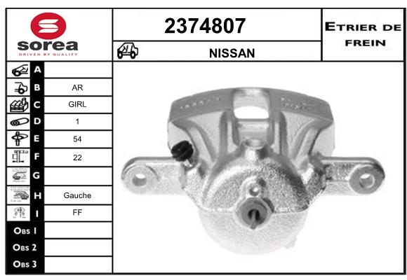 Estribo de freno SEEAC 4374807