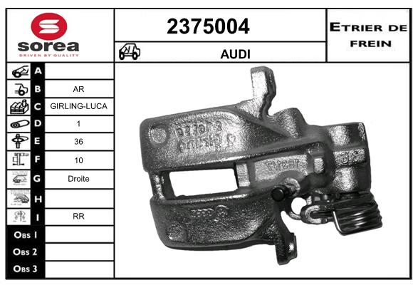 Estribo de freno SEEAC 4375004