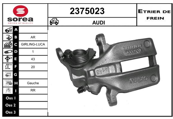 Estribo de freno SEEAC 4375023