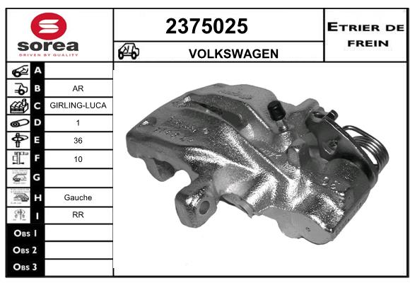 Estribo de freno SEEAC 4375025