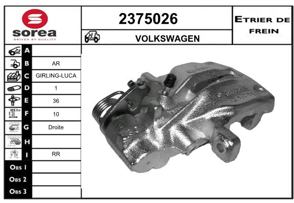 Estribo de freno SEEAC 4375026