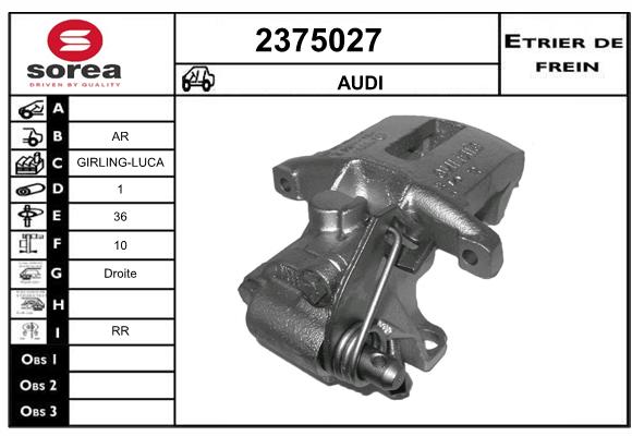 Estribo de freno SEEAC 4375027