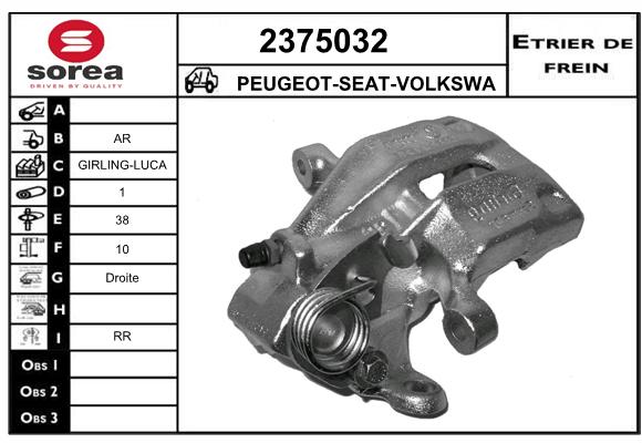 Estribo de freno SEEAC 4375032