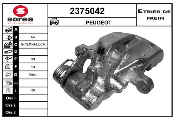 Estribo de freno SEEAC 4375042