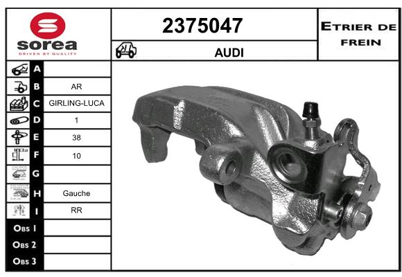 Estribo de freno SEEAC 4375047