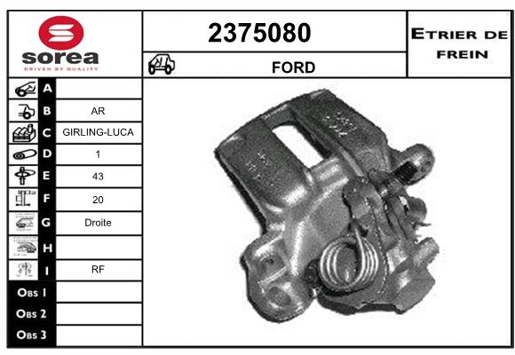 Estribo de freno SEEAC 4375080