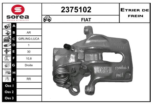 Estribo de freno SEEAC 4375102