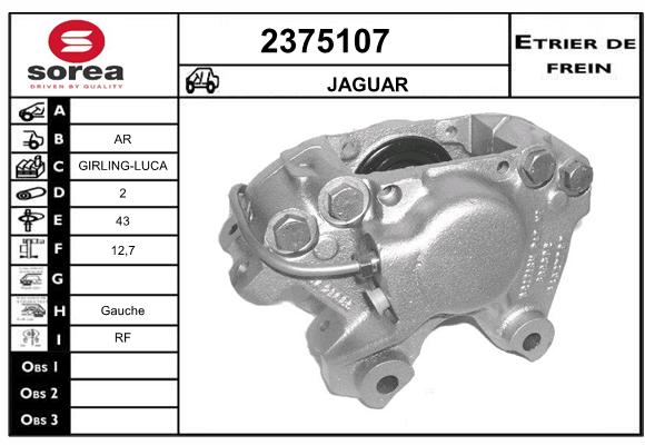 Estribo de freno SEEAC 4375107