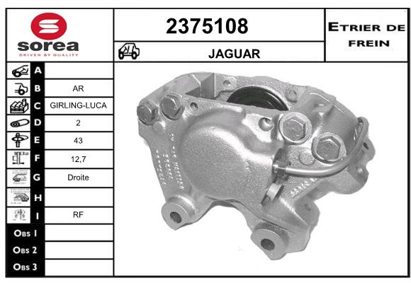 Estribo de freno SEEAC 4375108