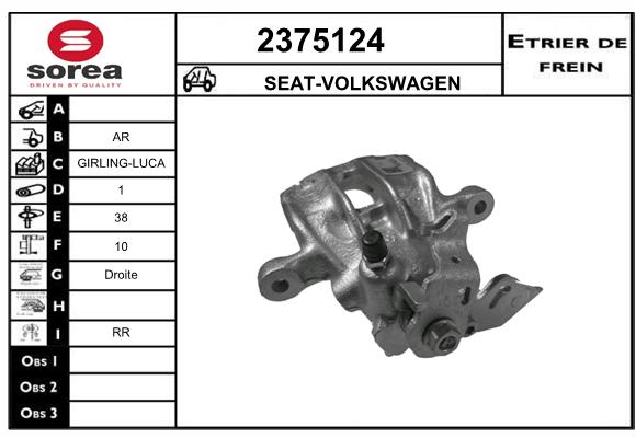 Estribo de freno SEEAC 4375124