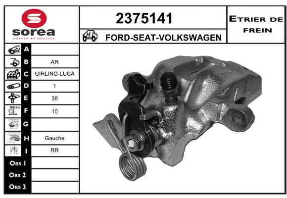 Estribo de freno SEEAC 4375141