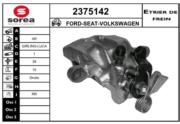 Estribo de freno SEEAC 4375142