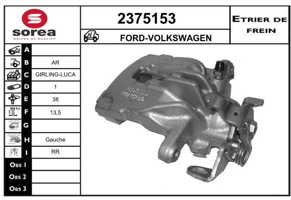 Estribo de freno SEEAC 4375153