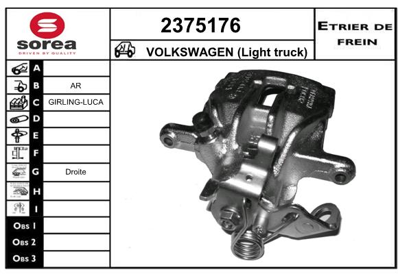 Estribo de freno SEEAC 4375176