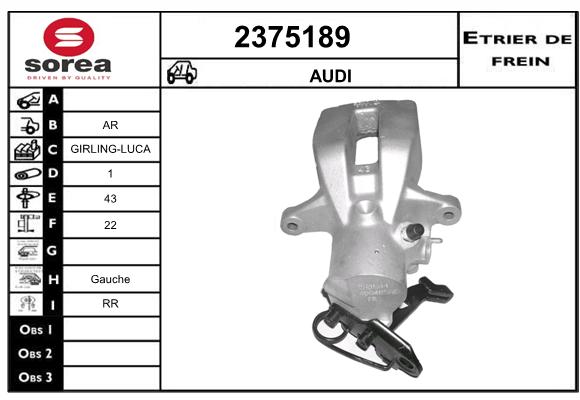 Estribo de freno SEEAC 4375189