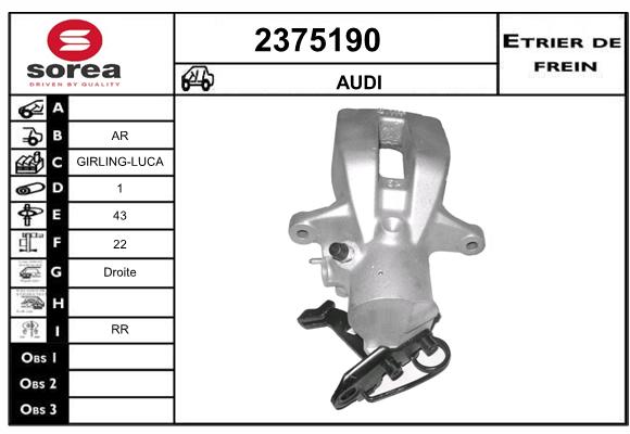 Estribo de freno SEEAC 4375190