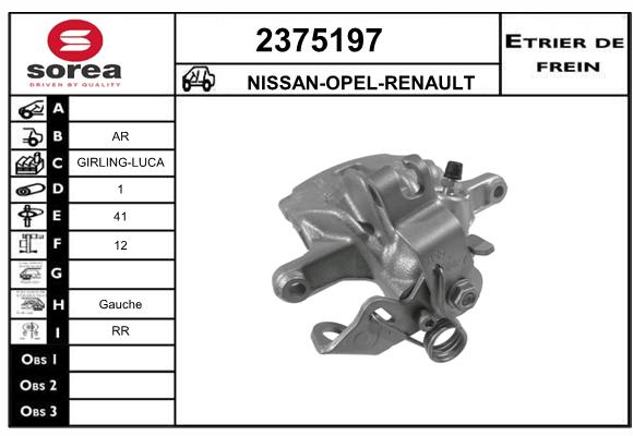 Estribo de freno SEEAC 4375197